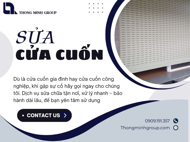 Cửa cuốn xuống nửa chừng rồi dừng – Giải pháp và cách xử lý hiệu quả từ Thông Minh Group