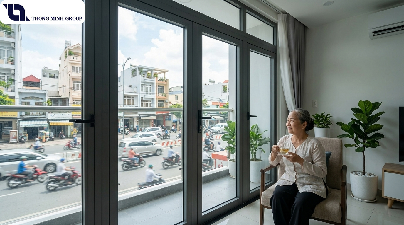 Giải Pháp Chống Ồn Đô Thị Và Cách Nhiệt Tiết Kiệm Điện Cho Nhà Phố Modern