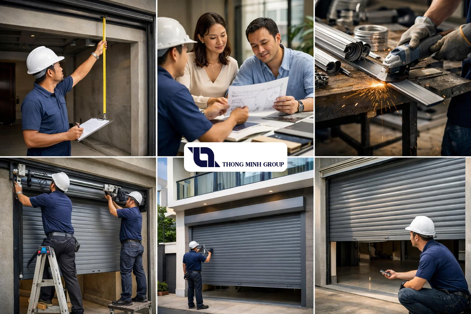 Quy trình lắp đặt cửa cuốn cho nhà phố chuẩn kỹ thuật
