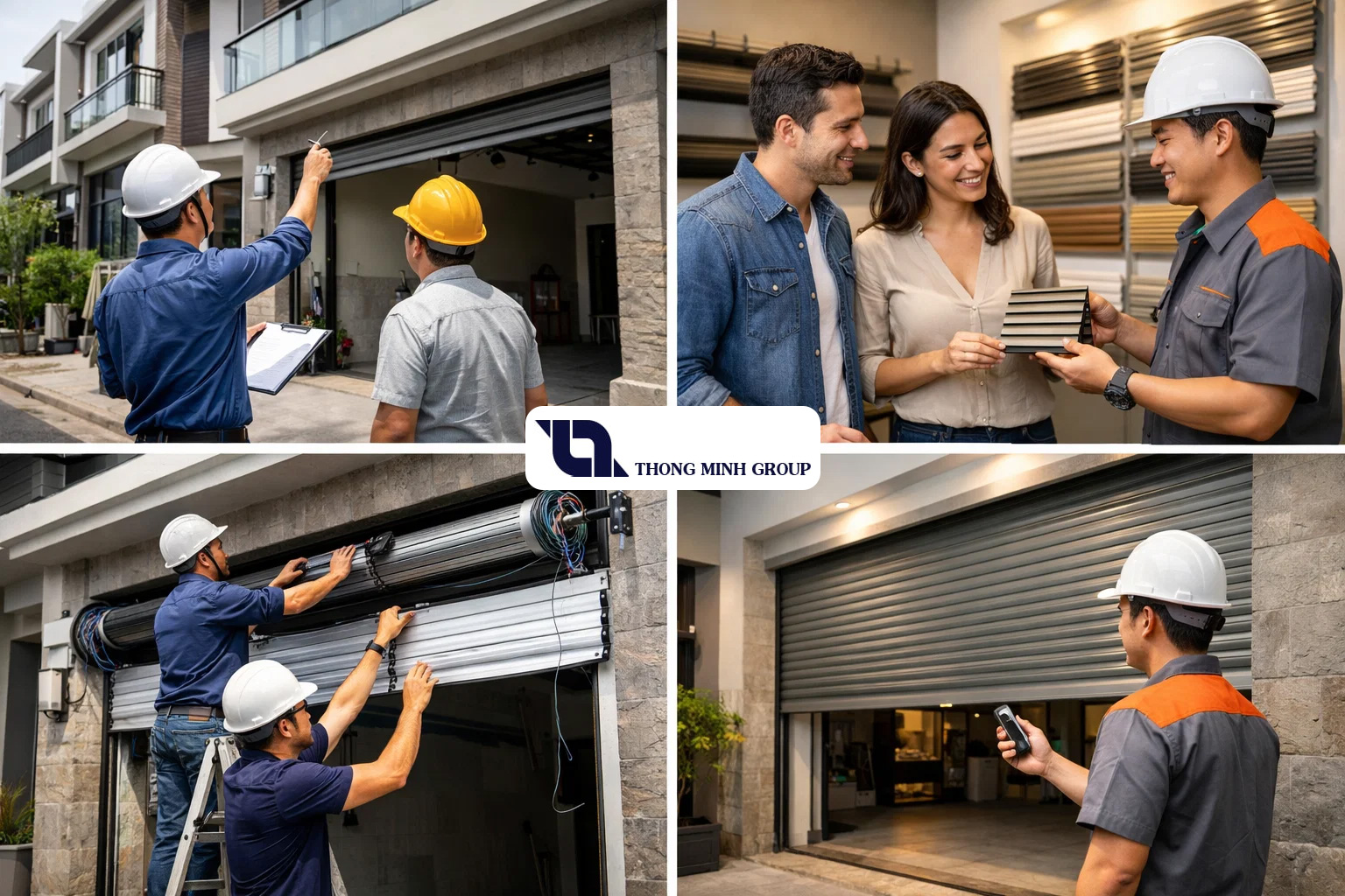 Quy trình lắp đặt cửa cuốn nhà phố