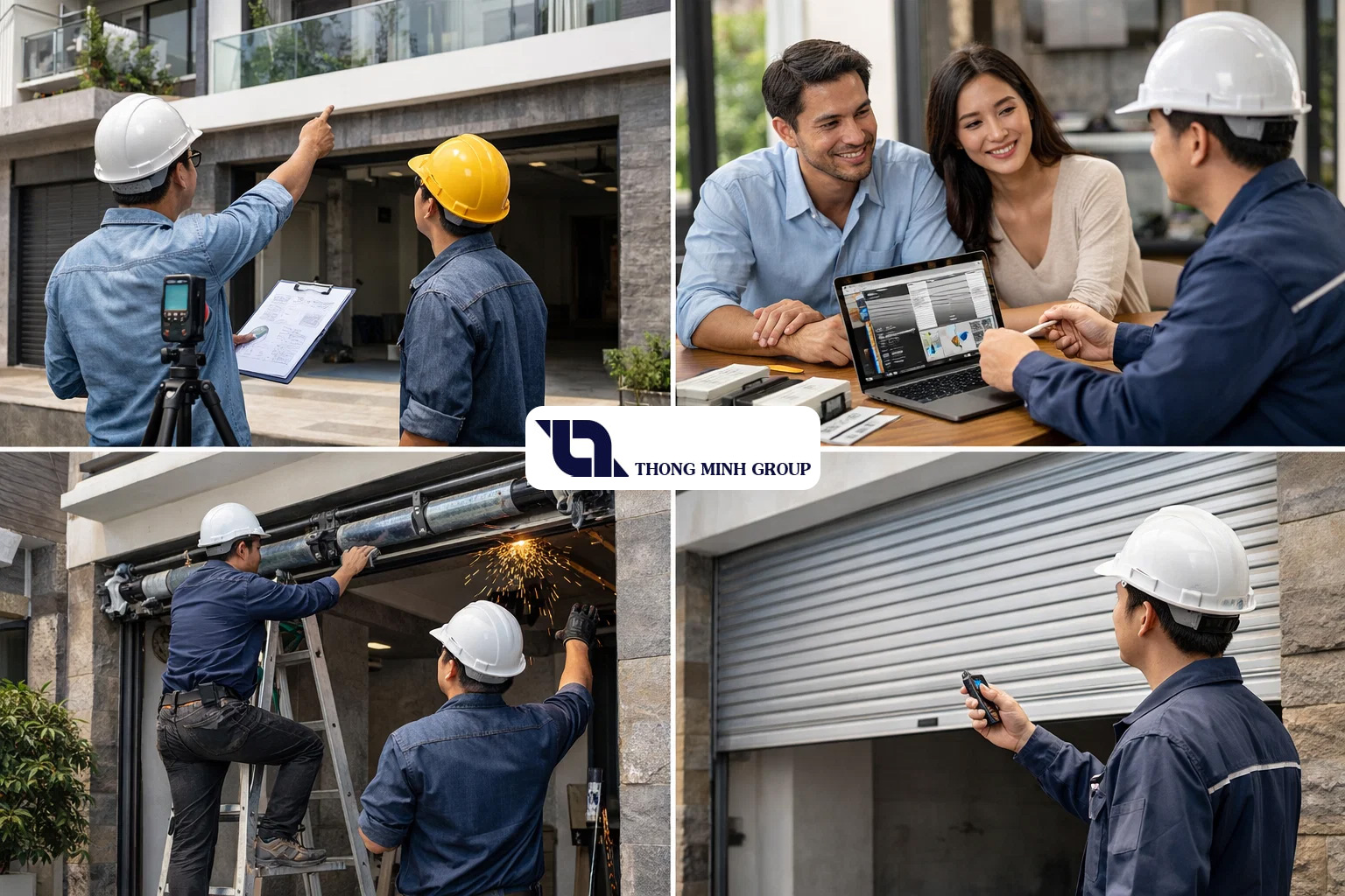 Quy trình lắp đặt cửa cuốn nhà phố