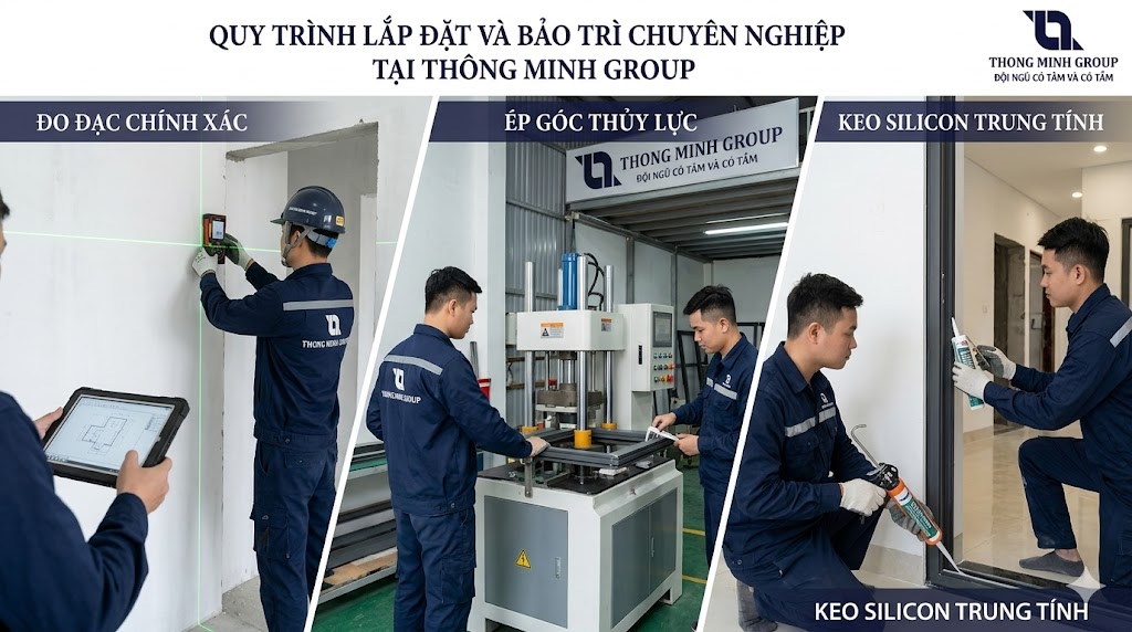 Quy trình lắp đặt và bảo trì chuyên nghiệp tại Thông Minh Group