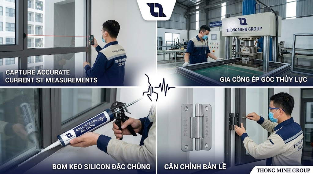 Quy trình thi công đảm bảo tính cách âm