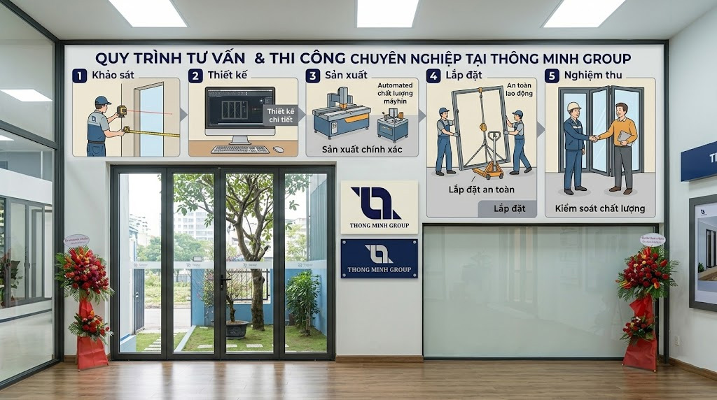 Quy trình tư vấn và thi công chuyên nghiệp tại Thông Minh Group