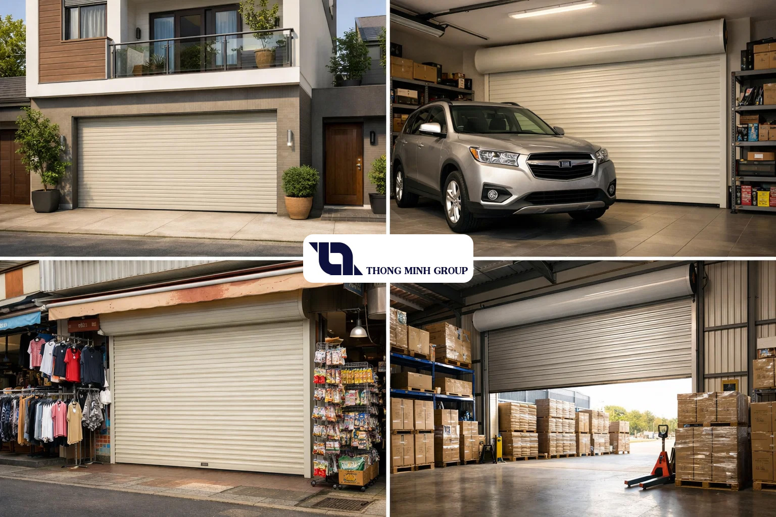 Ứng dụng thực tế của cửa cuốn tấm liền