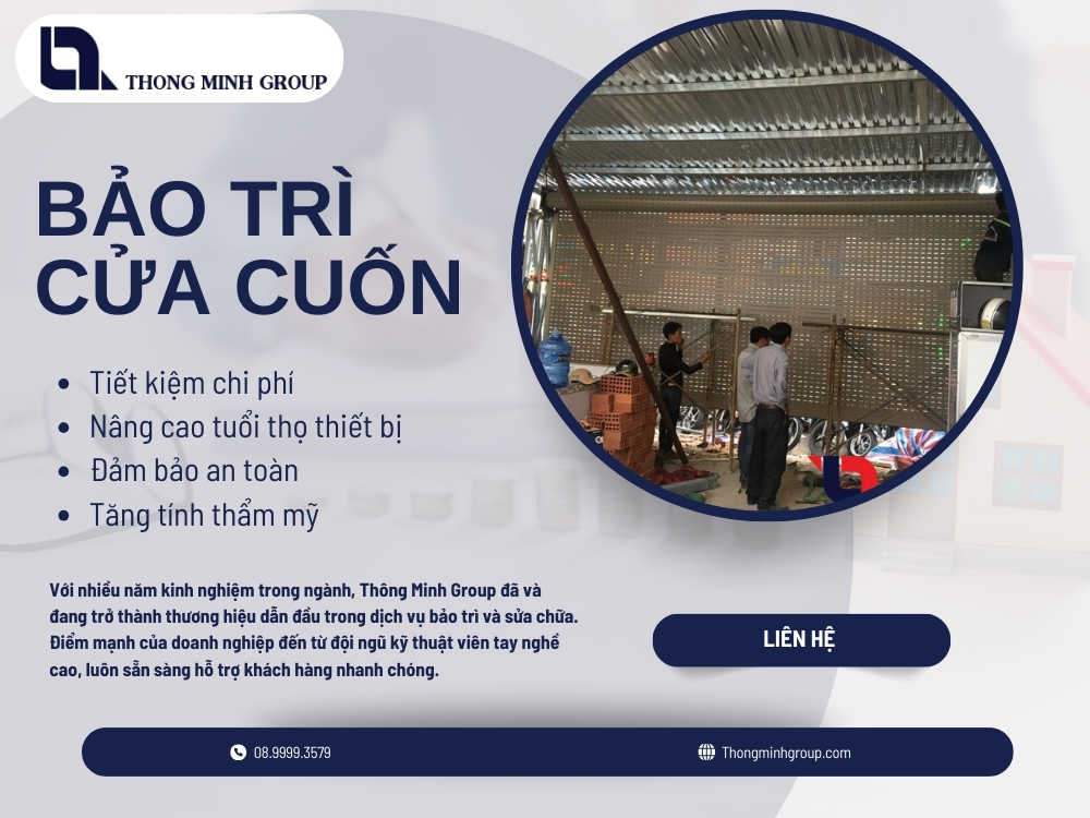 Bảo trì cửa cuốn giúp duy trì độ bền và an toàn tuyệt đối