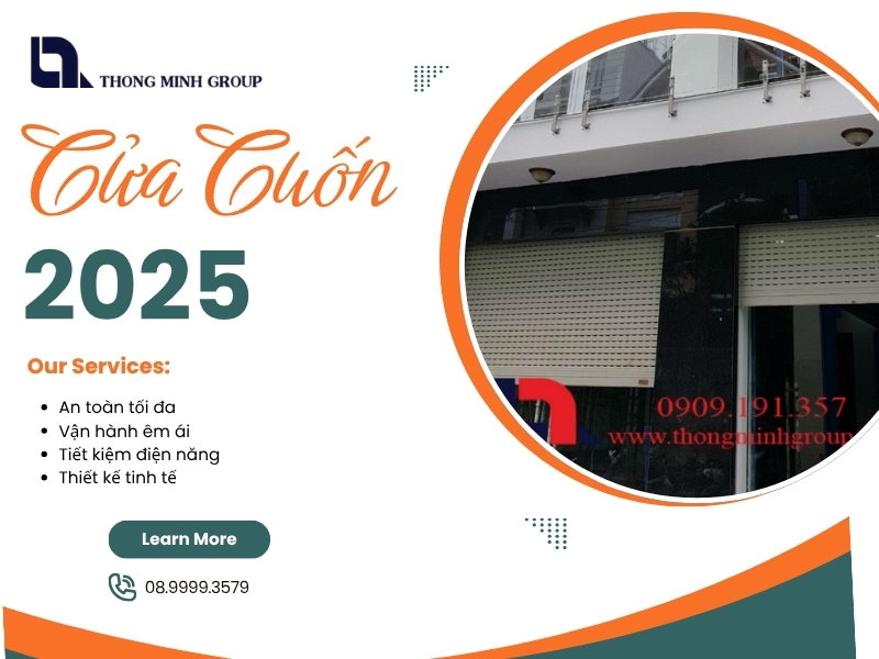 Cửa cuốn 2025 xu hướng an toàn và hiện đại cho mọi công trình