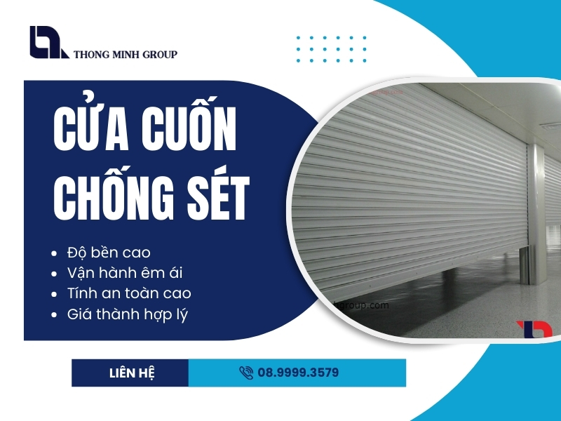 Cửa cuốn chống sét giải pháp bảo vệ an toàn cho nhà ở và công trình hiện đại