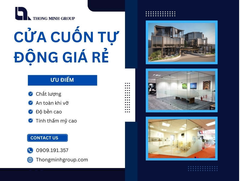 Cửa cuốn tự động giá rẻ – Giải pháp an toàn, tiện nghi cho mọi công trình hiện đại