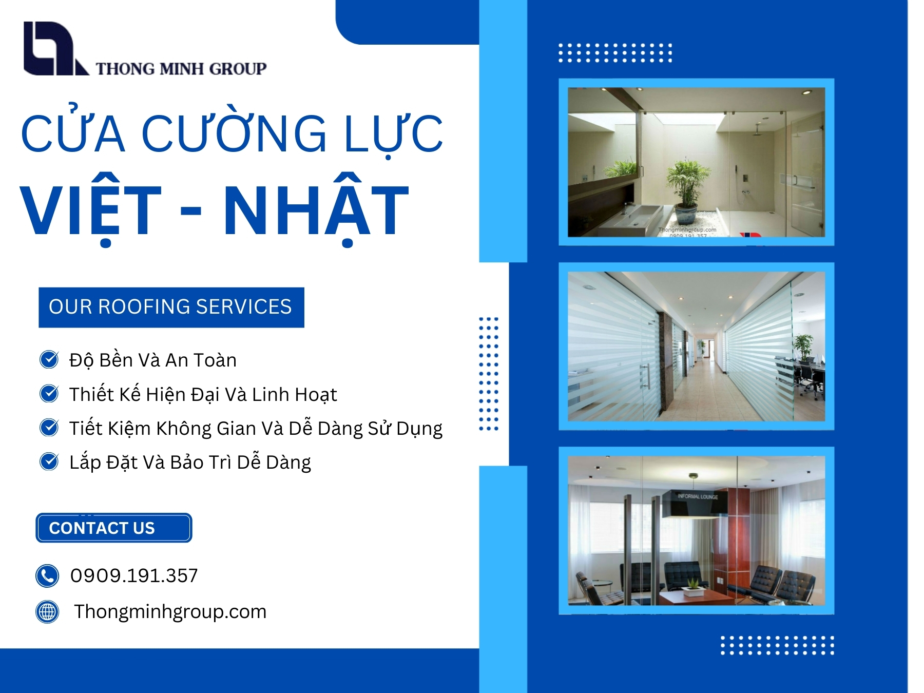 Cửa Cường Lực Việt Nhật – Giải Pháp Hiện Đại Cho Ngôi Nhà Thông Minh