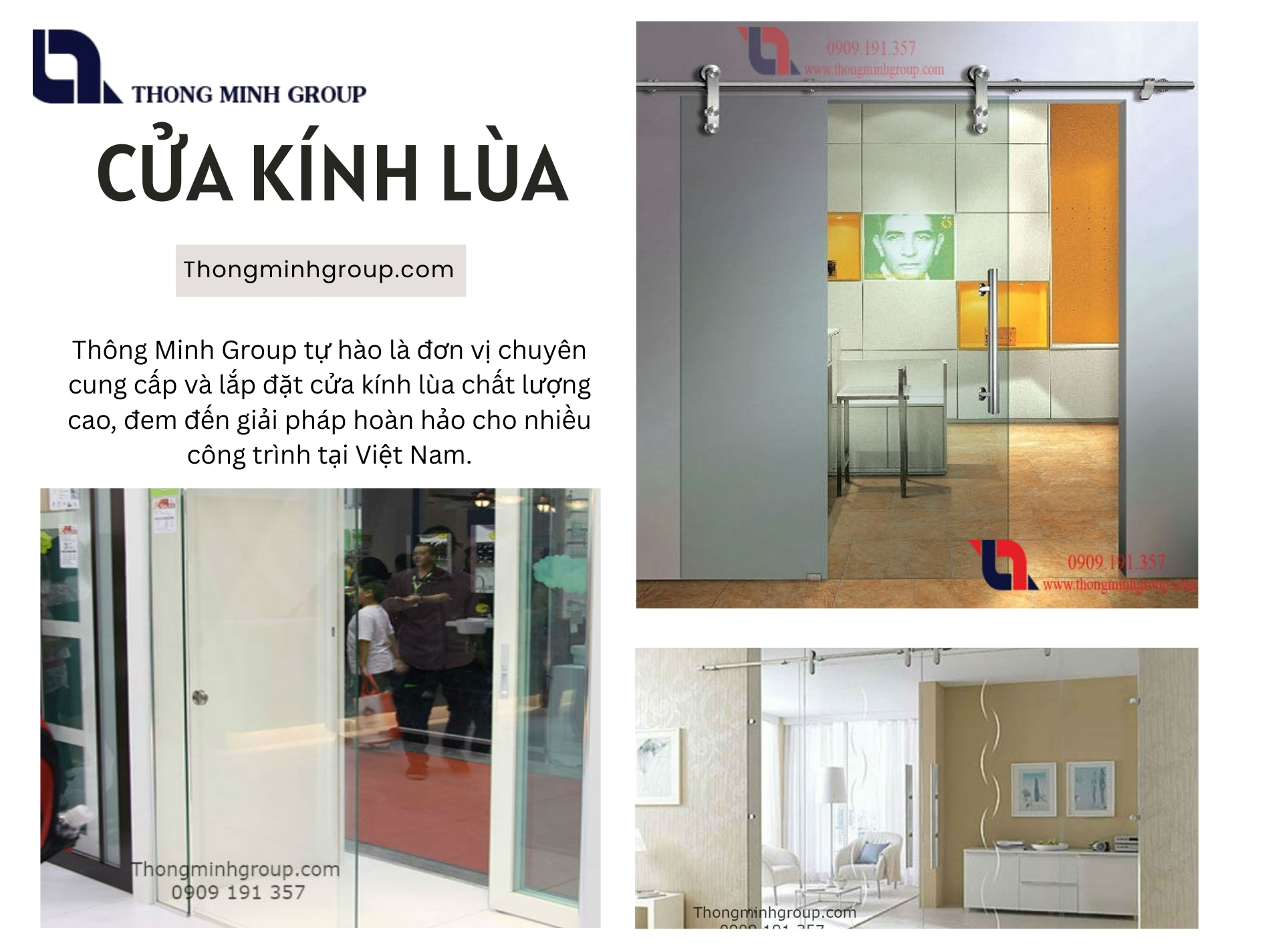 Cửa kính lùa – Giải pháp thẩm mỹ và tiết kiệm không gian hiện đại