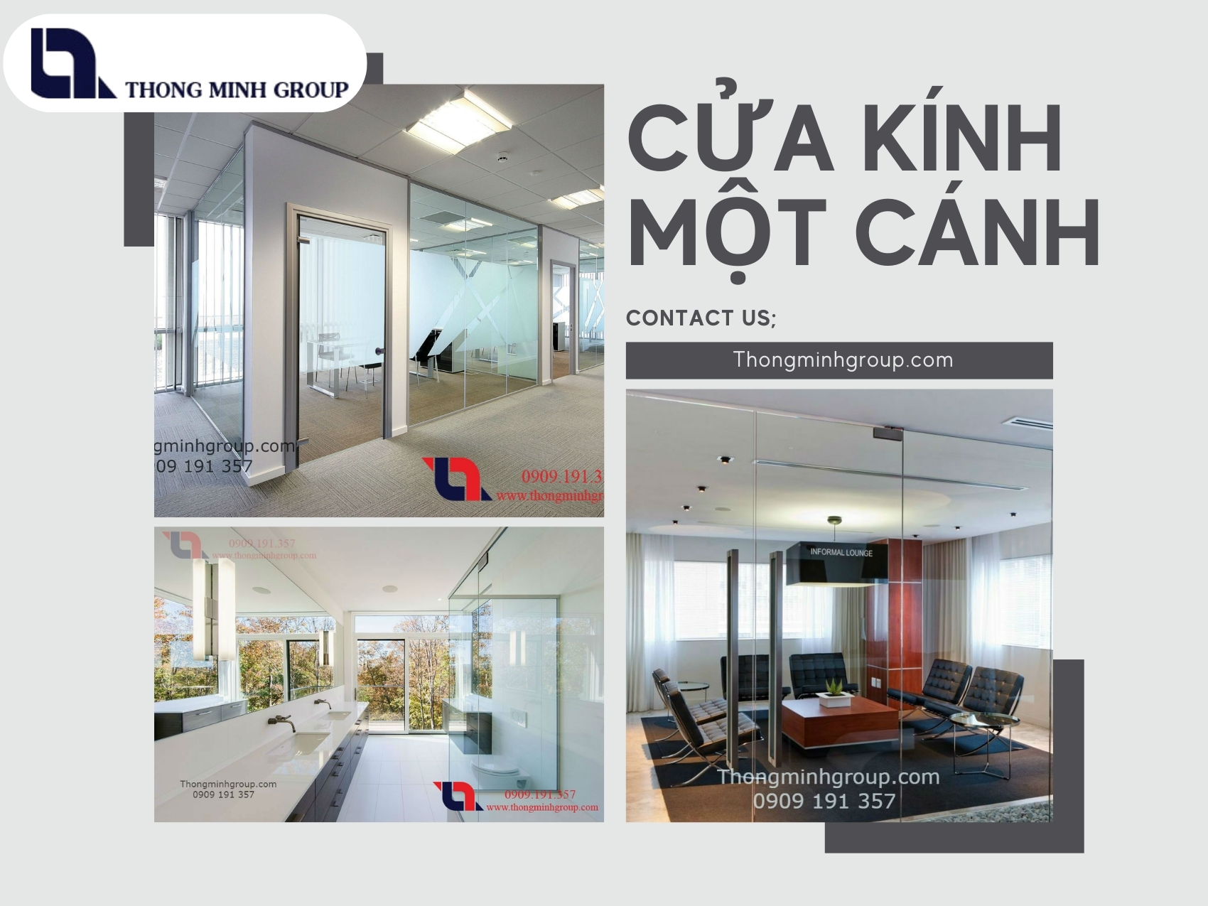 Cửa kính một cánh – Giải pháp hiện đại cho không gian sống sang trọng