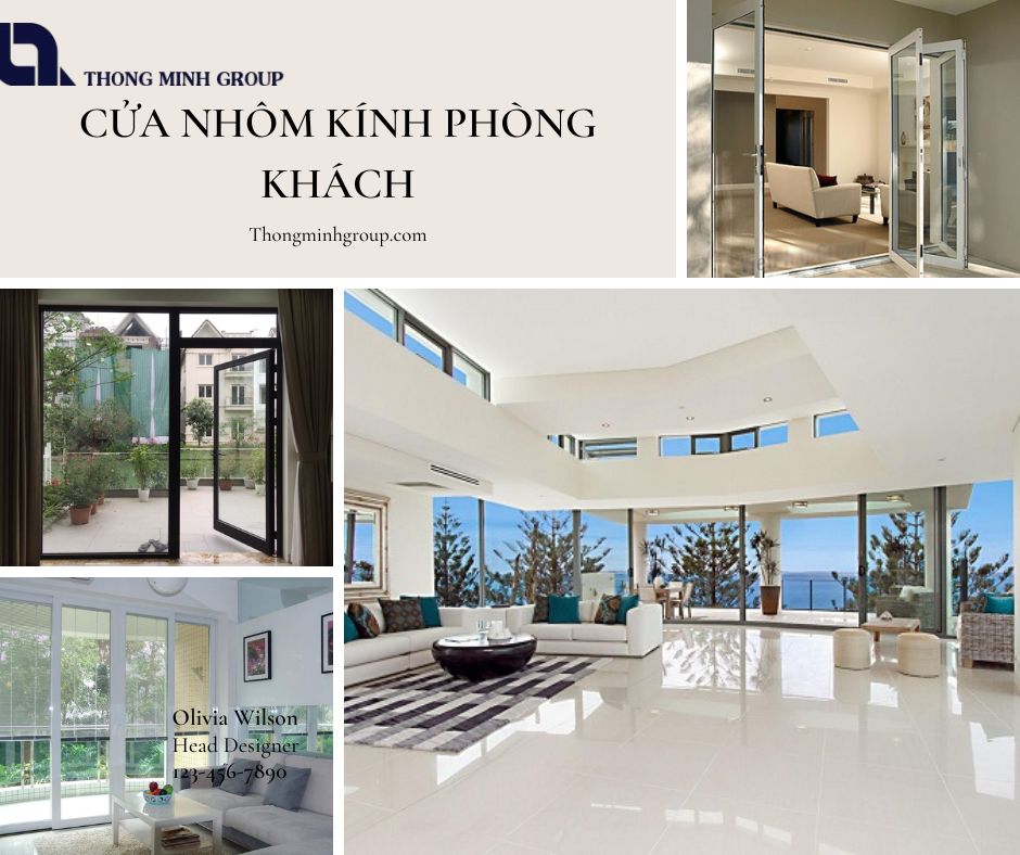 Cửa Nhôm Kính Phòng Khách sang trọng giúp không gian đẳng cấp hơn