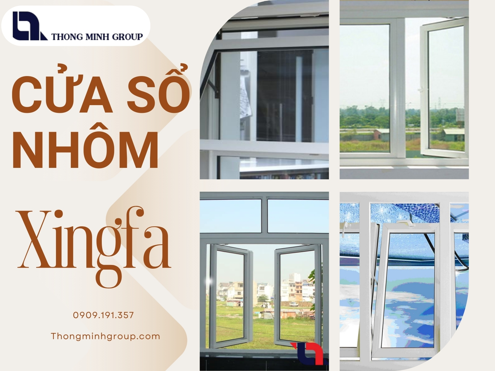Cửa sổ nhôm Xingfa sự lựa chọn thông minh cho không gian hiện đại