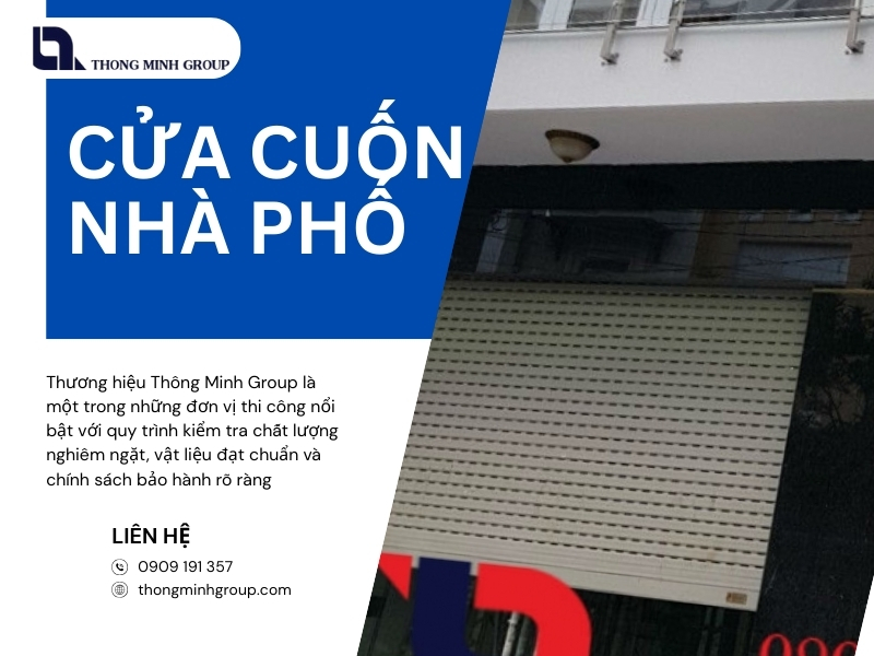 Giải pháp lựa chọn cửa cuốn nhà phố phù hợp cho không gian hiện đại