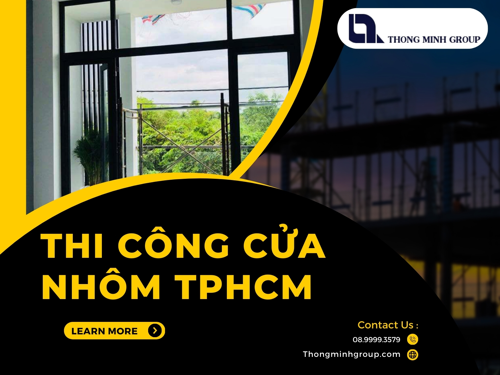 Giải pháp tối ưu từ Thông Minh Group trong thi công cửa nhôm tphcm