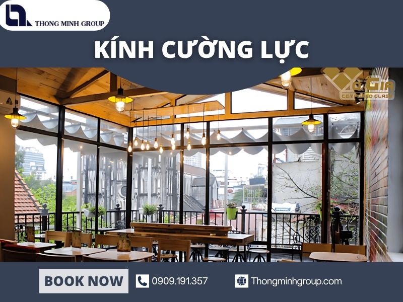 Kính cường lực cho nhà hàng quán cafe có giúp hút khách hơn