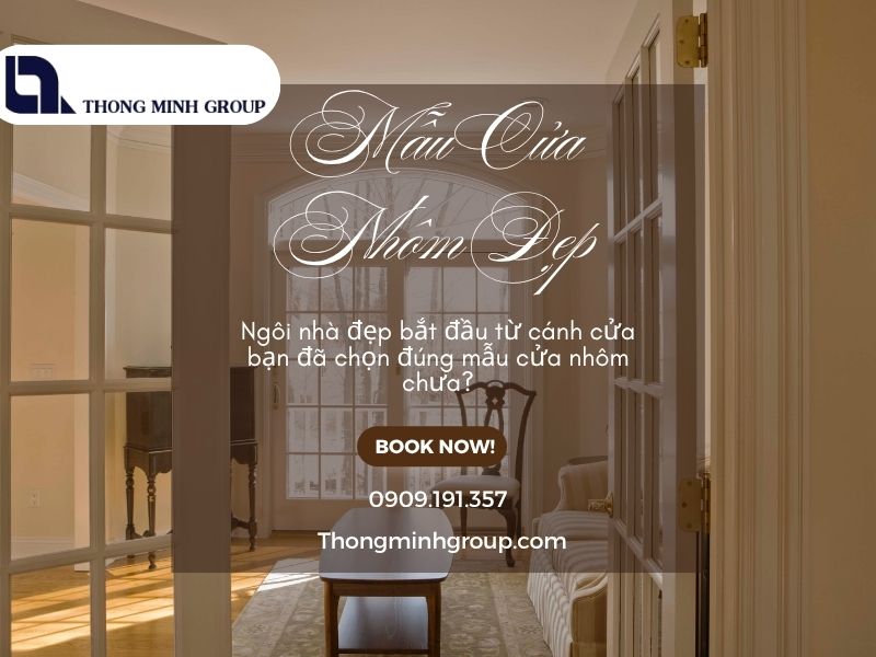 Mẫu cửa nhôm đẹp sang trọng phù hợp mọi phong cách