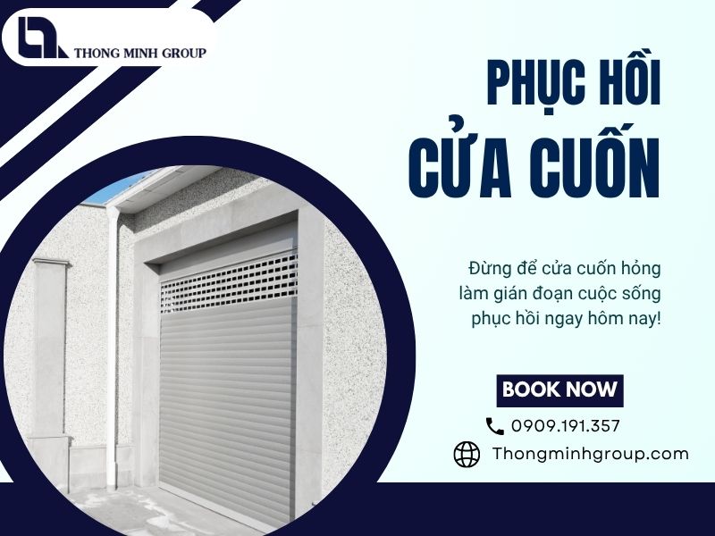 Phục hồi cửa cuốn cũ tiết kiệm chi phí