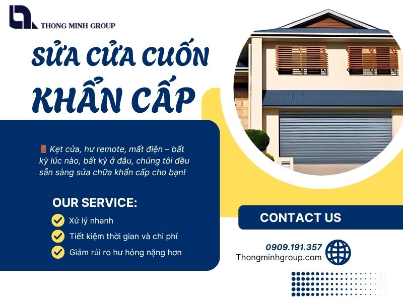 Sửa chữa cửa cuốn khẩn cấp 24/7 tại TPHCM