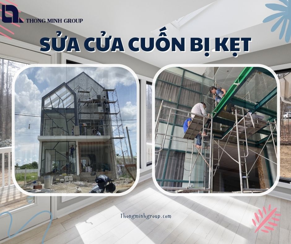 Sửa cửa cuốn bị kẹt Cách xử lý đơn giản không phải ai cũng biết