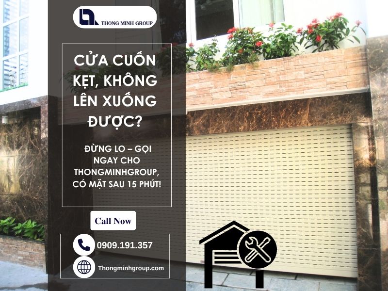 Sửa cửa cuốn bị kẹt xử lý ra sao để không tái diễn