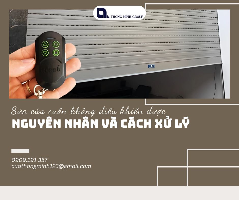 Sửa cửa cuốn không điều khiển được - nguyên nhân do đâu và cách xử lý