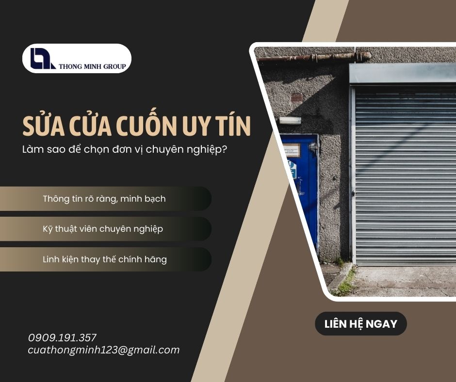 Sửa cửa cuốn uy tín: làm sao để chọn đúng đơn vị chuyên nghiệp