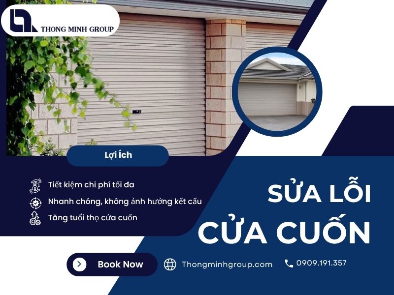 Sửa lỗi cửa cuốn nhanh chóng không cần thay mới