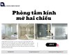 Phòng tắm kính mở hai chiều: Giải pháp hiện đại cho không gian tắm tiện nghi của Thông Minh Group