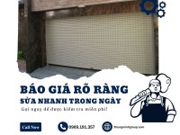 Báo giá sửa cửa cuốn cập nhật mới nhất hôm nay