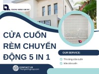 Cửa cuốn rèm chuyển động 5 in 1