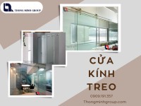 Cửa kính treo – Giải pháp hiện đại tối ưu không gian từ Thông Minh Group