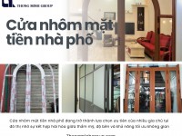 Cửa nhôm mặt tiền nhà phố giải pháp thẩm mỹ bền vững cho không gian sống hiện đại