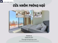 Cửa nhôm phòng ngủ thiết kế tinh tế và an toàn