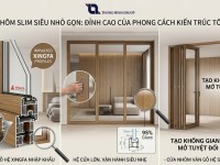 Cửa nhôm Slim siêu nhỏ gọn: Đỉnh cao của phong cách kiến trúc tối giản