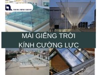 Mái giếng trời kính cường lực