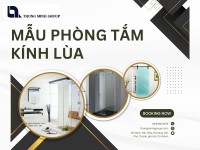 Mẫu phòng tắm kính lùa mang đến sự tiện nghi và hiện đại cho không gian