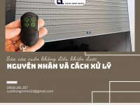 Sửa cửa cuốn không điều khiển được - nguyên nhân do đâu và cách xử lý