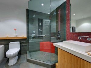 Phòng tắm kính lục giác